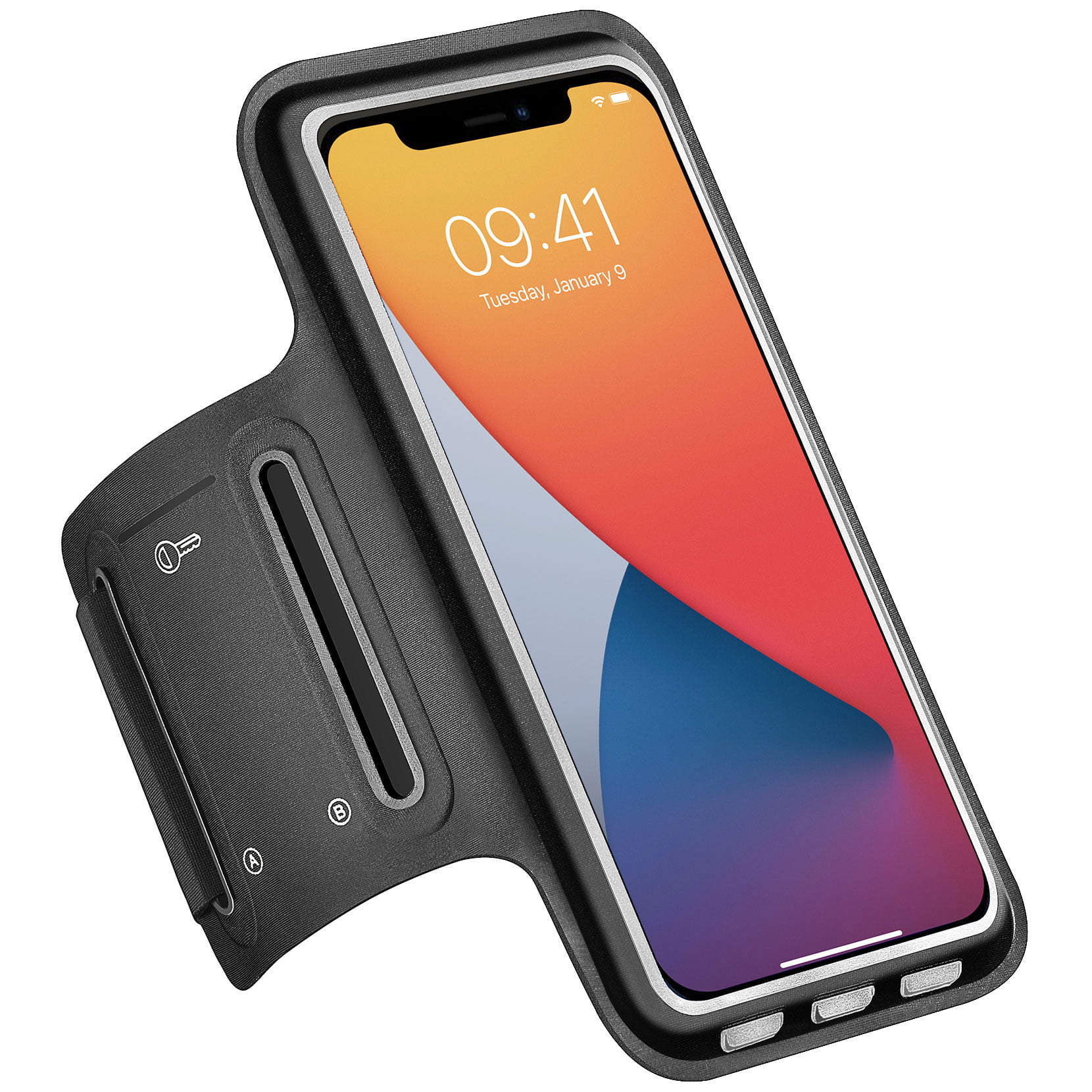 Armpocket X Armband for iPhone X,Galaxy S20 Compatible with facial recognition 