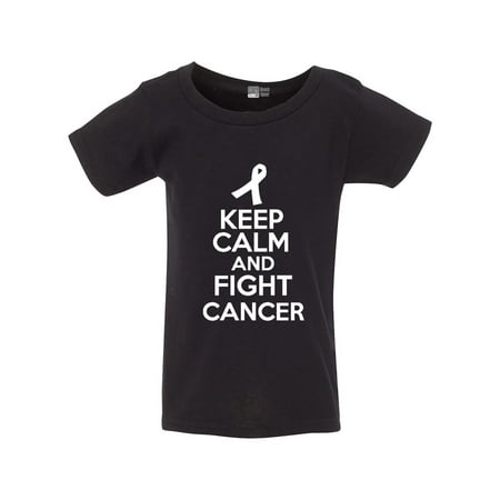 

Keep Calm And Fight Cancer Disease Toddler Kids T-Shirt Tee