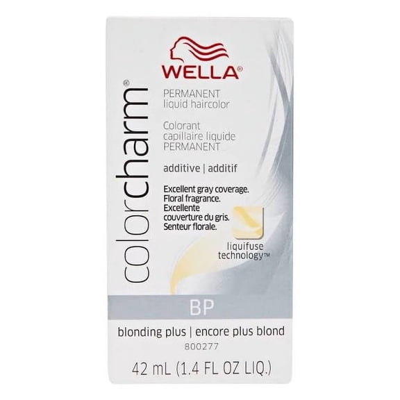 Wella COLOR CHARM, HAIR COLOR Permanent Liquid Haircolor Additive, BP Blonding Plus, 1.4 Oz.