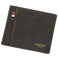 thumbnail image 1 of Vintage Fashion Bank Card Bag Credit Card Clip PU Leather ID Card cover Multi Card Pockets Short Money Bag Business Card Holder Coin Purse Male Wallet BLACK, 1 of 8