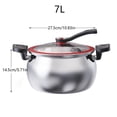 thumbnail image 2 of 304 Stainless Steel Micro Pressure Cooker with Visual Lid and Twist & Lock Handles, 2 of 8