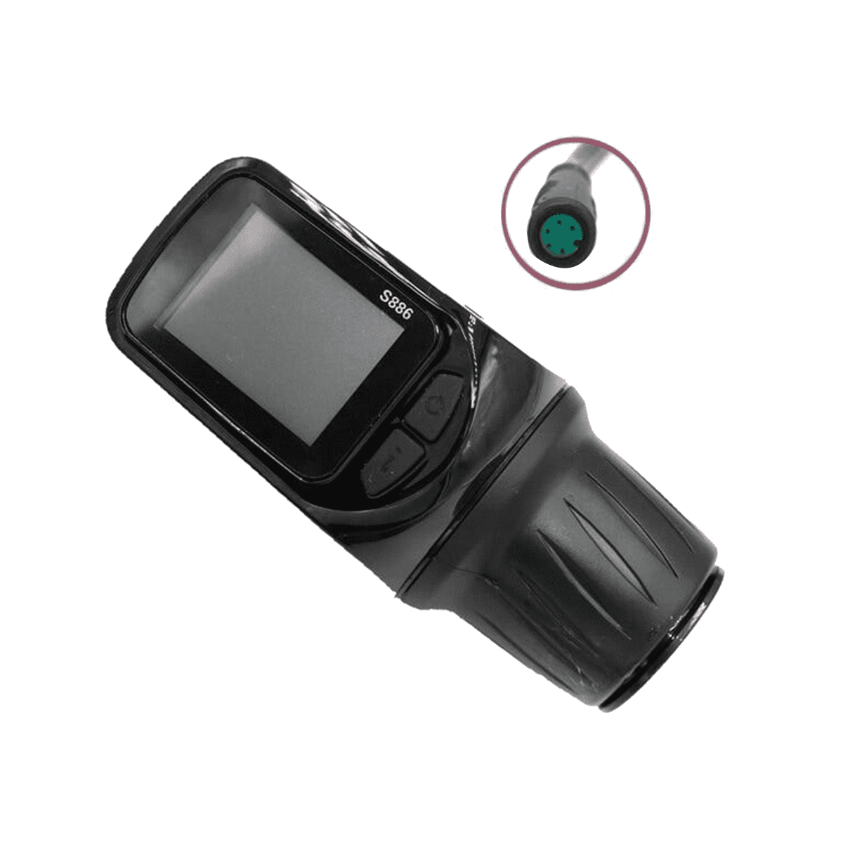 Lrtzizy Écran LCD S886 Pour Vélo Électrique - 24V-60V - Accélérateur Rotatif - Affichage Vitesse Batterie