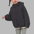 thumbnail image 2 of Little Kid Girls Sun Lightweight Outerwear Loose Fit Pure Color Top For Daily Wear Ages 2 16 Lined Girls Tops Toddler Girl Warm Tops Swimsuit X Sleeve Girl Skeleton Top Undershirt 7-8 Years Black, 2 of 4