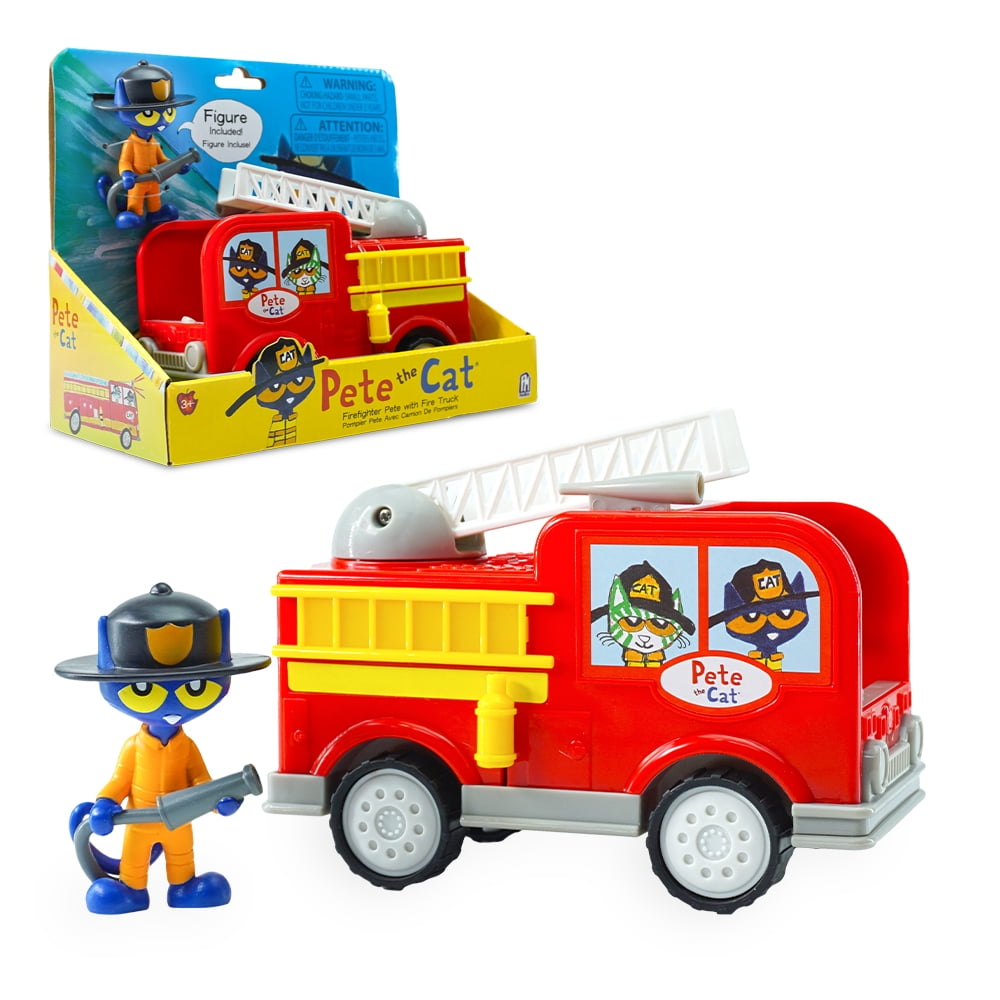 Pete The Cat Firefighter Pete With Fire Truck