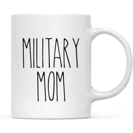 

Simple Rustic Farmhouse Kitchen Decor 11oz. Ceramic Coffee Tea Mug Gift Military Mom 1-Pack Minimalist Birthday Christmas Gift Ideas