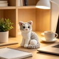 thumbnail image 3 of YiJuHui Realistic Cat Plush Toy, Soft Stuffed Siamese Kitty Plush Animal, Cute Lifelike Cat Doll, Bedroom Sofa Decor, Birthday, 3 of 8