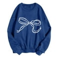 thumbnail image 2 of Wancir Women's Cute Bow Sweatshirt Plus Size Casual Long Sleeve Crew Neck Sweatshirts Fall Loose Fit Y2k Pullover Tops, 2 of 4