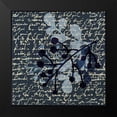 thumbnail image 2 of Hogan, Melody 15x15 Black Modern Framed Museum Art Print Titled - Indigo Squares Textured 2, 2 of 5