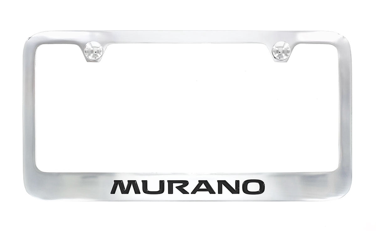 Nissan Murano chrome plated metal license plate frame holder