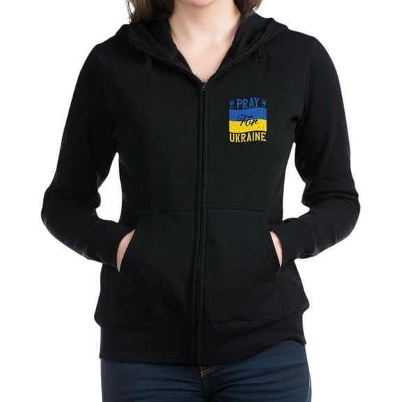 CafePress - Pray For Ukraine Sweatshirt - Women's Zip Hoodie