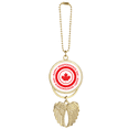 thumbnail image 1 of Cananda Porte-Clés Érable et Indépendance Pendentif Aile d'Ange, 1 of 4
