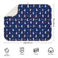thumbnail image 2 of Dark Blue Christmas Dog and Snowman Pattern Dish Drying Mat for Kitchen 1 Pack, Ultra Absorbent Microfiber Dishes Drainer Mats,18x24in(46x61cm), 2 of 4