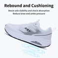 thumbnail image 6 of B BESUNEW Women's Plantar Fasciitis Orthotic Shoes Wide Toe Box Arch Support Walking Sneakers White US 8.5, 6 of 8