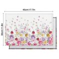 thumbnail image 5 of Pioneer Flower Floral Print Pattern Summer Placemats Table Placemats Set Of 6-Linen Kitchen Washable Placemats Table Mats 12x18 Inch Non-Slip Heat Resistant, 5 of 5