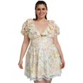 thumbnail image 1 of Vestido encaje de bolillo Tallas Extras, 51850 (Blanco floreado) blanco 42 L'ATISTE V-LAT-51850-BLANCO, 1 of 6