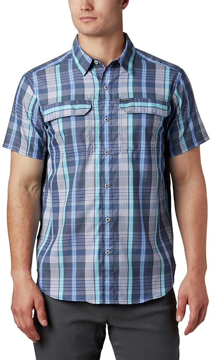 Columbia Mens Silver Ridge 2.0 Multi Plaid Short Sleeve Vented Shirt 