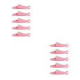 thumbnail image 2 of sweethay Enhebrador de , punto de cruz, herramienta de enhebrado de alambre, artesanía en cuero, pasador hecho a mano, suministros de Rosado 5PCS 2Conjunto, 2 of 6