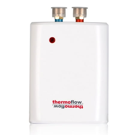 Thermoflow Electric Tankless Water Heater, Point of Use Hot Water Heater for Sinks, 3.5kW at 240 Volts, Wall Mounted