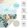 thumbnail image 3 of Yayeee Bath Rug for Bathroom Floor Non Slip Rectangle Fluffy Soft Absorbent Mat, 16"x24", Blue Blossom, 3 of 7