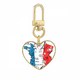 thumbnail image 1 of Llavero de metal en forma de corazón dorado Unbranded Mapa ciudad Francia histórica, 1 of 3