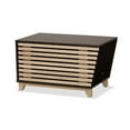 thumbnail image 2 of Baxton Studio Eckhart Modern and Contemporary Two-Tone Dark Brown and Oak Finished Wood Cat Litter Box Cover House, 2 of 7