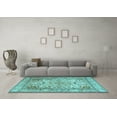 thumbnail image 3 of Ahgly Company Indoor Rectangle Persian Light Blue Traditional Area Rugs, 4' x 6', 3 of 4
