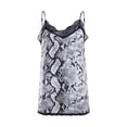 thumbnail image 1 of Seyurigaoka Women Sexy V Neck Leopard Print Camisole Tank Vest Blouse Lace Cami Crop Tops, 1 of 7