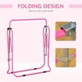 thumbnail image 4 of Qaba Folding Gymnastics Bar for Kids with Shock Absorption, Adjustable Gymnastics Horizontal Bar, Gymnastics Kip Bar for Home Use, Pink, 4 of 9