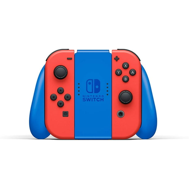 2021 New Nintendo Switch Mario Red & Blue Limited Edition with Mario  Iconography Carrying Case Bundle With Super Mario Maker 2 And Mytrix  Wireless Switch Pro Controller and Accessories 