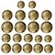 thumbnail image 4 of WORGEOUS 50pcs Botones de costura DIY Botones de latón vintage Botones de reemplazo de ropa, 4 of 8