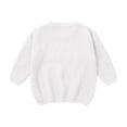thumbnail image 6 of Ccpelsie Big/Little Boys Warm Casual Pullover Sweaters Kids Crewneck Knit Jumper Tops for Fall and Winter(White,12-18 Months), 6 of 6