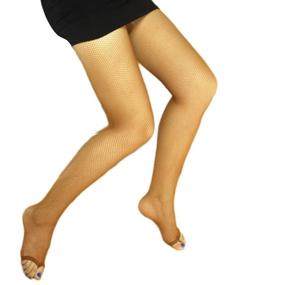 Professional Latin Dance Toeless Tights Women Sexy Open Toe Fishnet Pantyhose