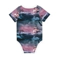 thumbnail image 2 of Daiia Boat Lighthouse Storm Waves Printed Unisex-Baby Short Sleeve Onesies Bodysuits Baby Climbing Clothes Soft and Comfortable Romper with Expandable Shoulder Design-18 Months, 2 of 8