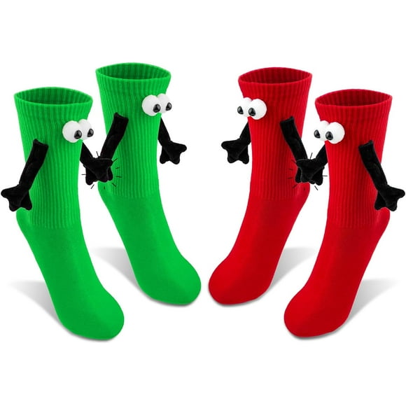 Funny Christmas Magnetic Socks - Stocking Stuffers for Women and Adults Men, White Elephant Christmas Gag Gifts for Adults
