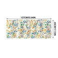 thumbnail image 3 of Aoznliie Valance, Colorful Leaves Washable Light Filtering Valance Curtain for Kitchen Window, 54x18 inch 1 Panel Rod Pocket Curtain for Dining Room, 3 of 7