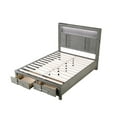 thumbnail image 3 of Full Bed Made with Wood and LED Headboard in Gray Color, 3 of 6
