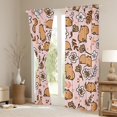 thumbnail image 3 of Castle Fairy Kawaii Capybara Black Out Curtains,Flowers Curtains Pack of 2 (42x63 Each), 3 of 6