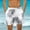 White, variant on Men Big & Tall Swim Trunks Fashion Hawaiian Print Board Shorts Elastic Waist Beach Shorts Swimwear with Pockets 3X 4X 5X Clearance