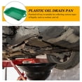 thumbnail image 3 of QUMIIRITY Green Plastic Oil Drain Pan for Car with Lightweight Design and Stackable Storage for Engine Fluids, 3 of 8