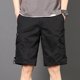 thumbnail image 4 of pstuiky Abreviatura para hombres, Pantalones cortos deportivos para hombre, con cinturón, múltiples bolsillos, botones y cremallera, para exteriores, de trabajo, hasta la rodilla., 4 of 9