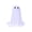 Black, variant on Halloween Decorations Spooky Ghost | Indoor Spooky Ghost LED Lights Tabletop Decor DIY Assembly Sturdy Fabric Ghost Mantel Decor Blue