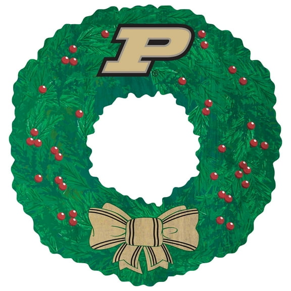 Purdue Boilermakers 16'' Team Wreath Sign