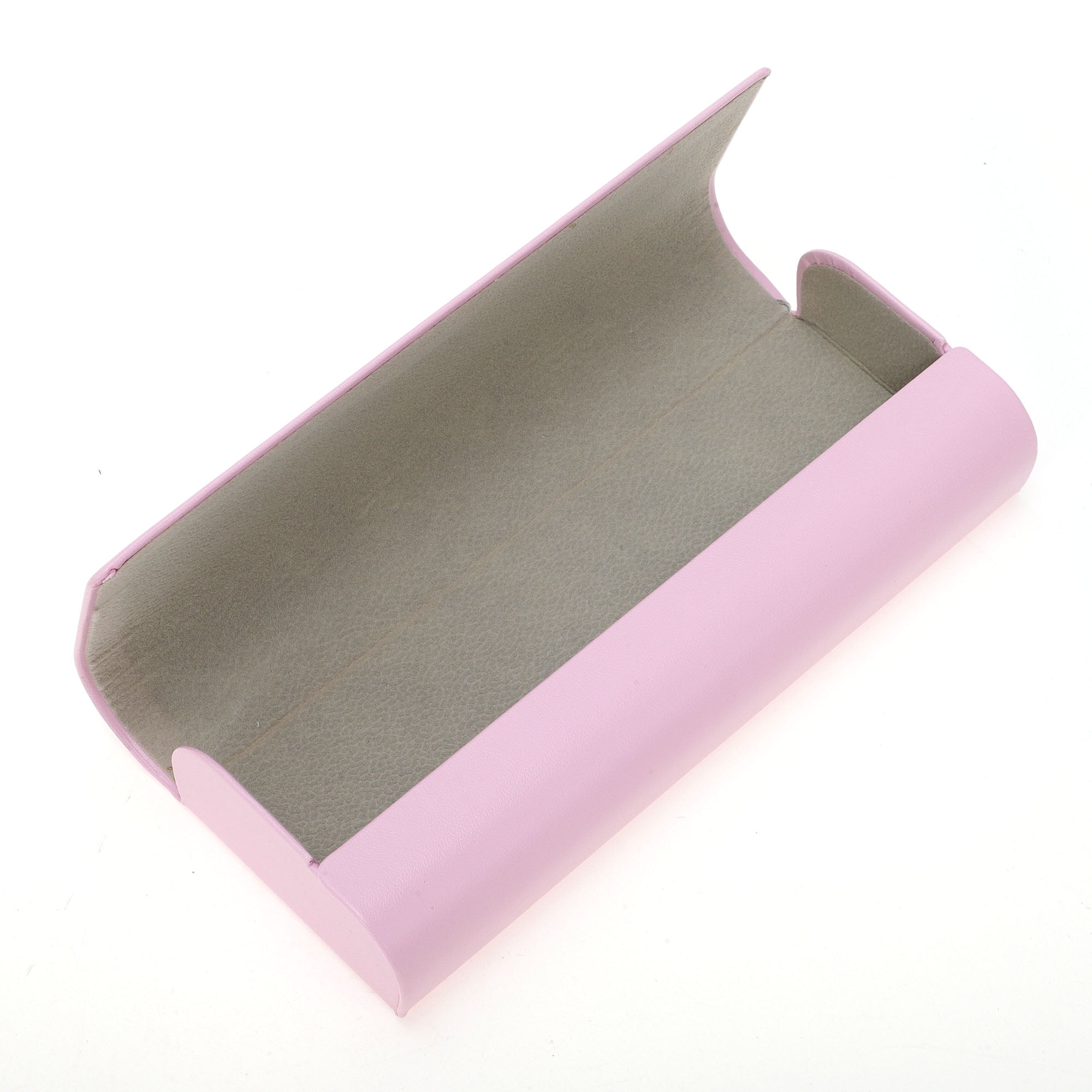 Unique Bargains Faux Leather Portable Eyeglasses Case 6.1"x2.4"x1.22"(L*W*H) Pink