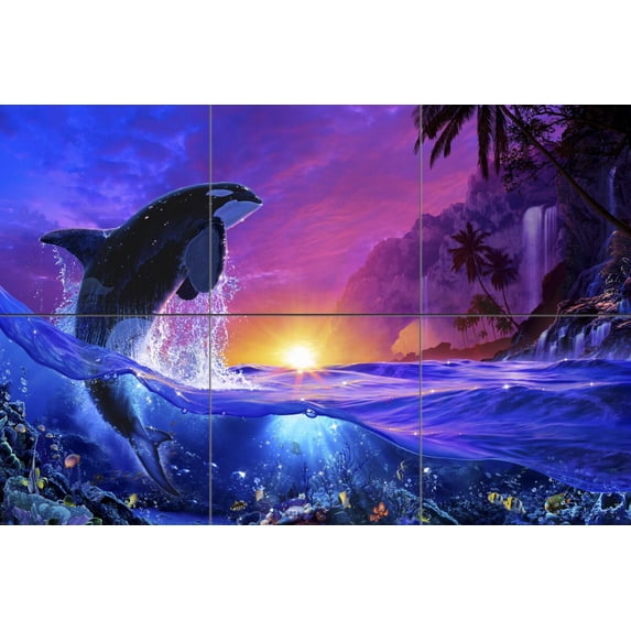 Tile Mural Bathroom Backsplash - Shepherd of the Sea II- CRL