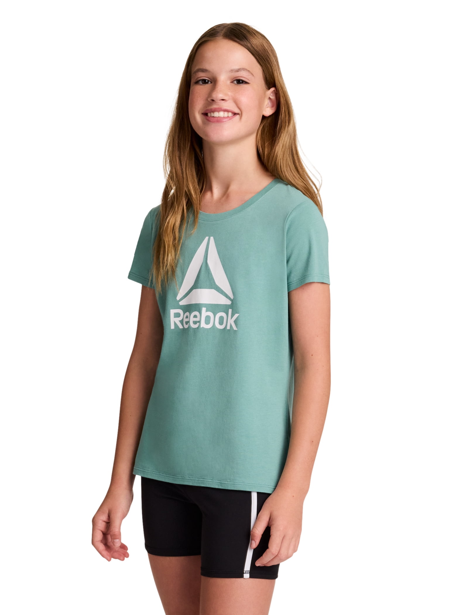 Reebok Girl's Distinction 2-Pack Short Sleeve Performance T-Shirt, Sizes 4-18