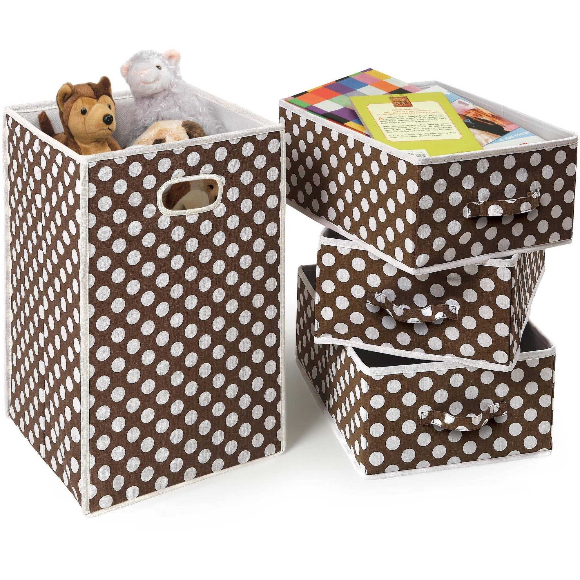 badger basket storage unit with three baskets