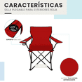 thumbnail image 4 of Silla Plegable LINIUM para Camping Playa Color Rojo, 4 of 9