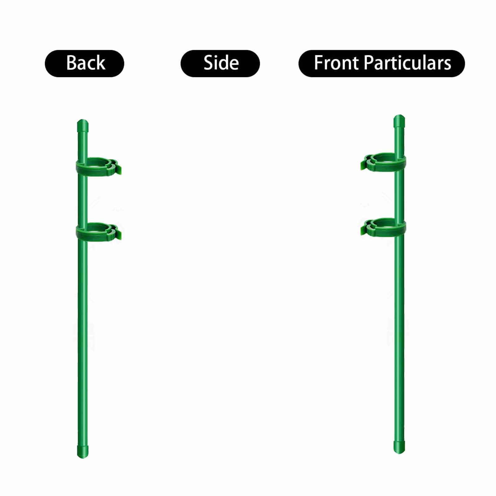 5 Pcs Plant Support Stakes, Garden Trellis Climbing Frame For Vines, Supports 30/45/60/75/90/120/150Cm (12-59 Inch) Plants, Green Plant Climbing Sticks For Garden Flowers