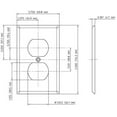 thumbnail image 3 of SINGLE DUPLEX WALPLT STL (Pack of 1), 3 of 3