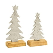 Wintergrove Set of 2 Tree Table Decor